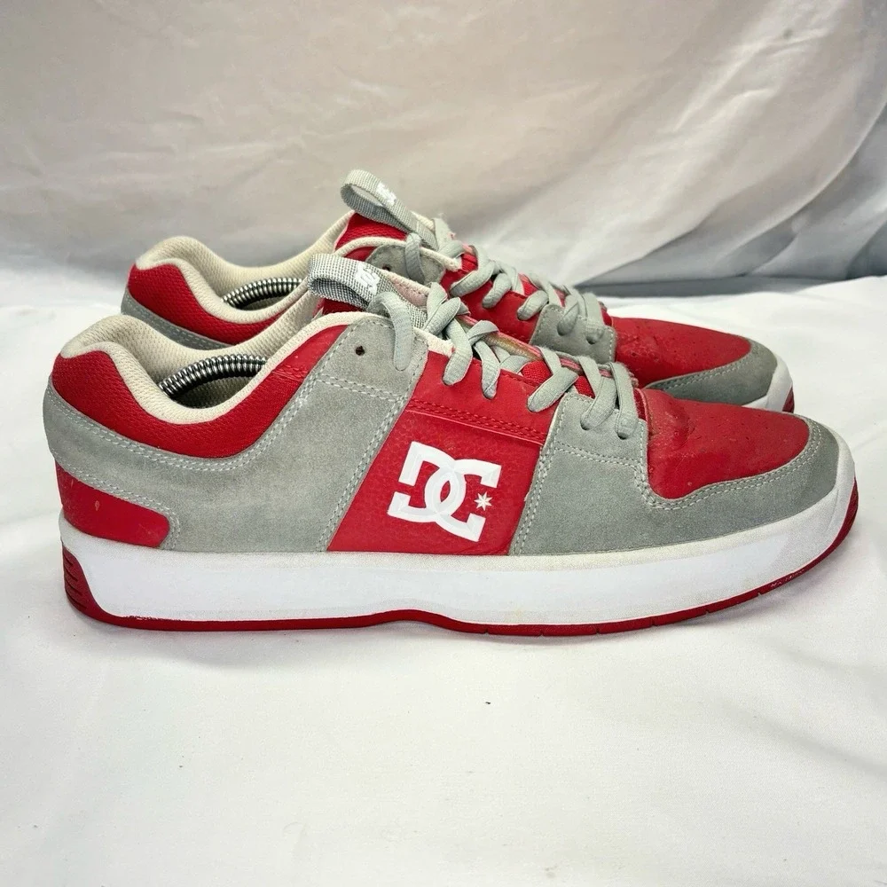 DC Lynx Zero Men's Skateboarding Shoes Size US 12 Red White Gray